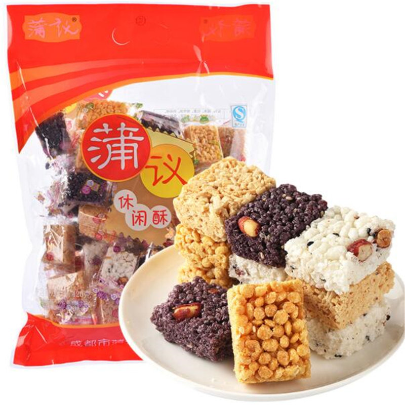 成都黑米420蛋苕蒲议g传统什锦酥花糖酥休闲粗粮小吃米零食玉米
