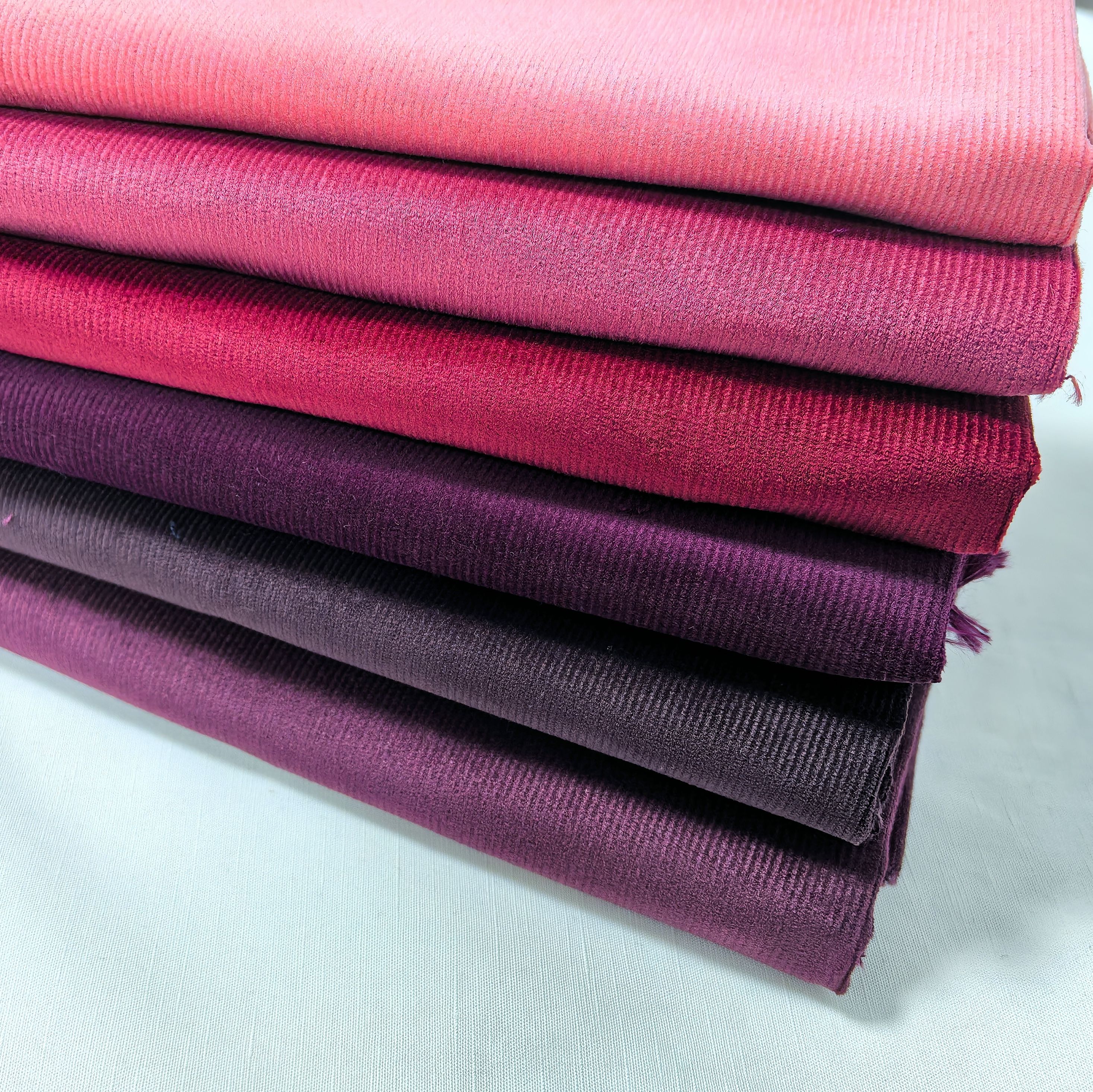 秋冬纯棉21坑细条弹力灯芯绒纯色面料柔软休闲裤手工DIY沙发布料 - 图2