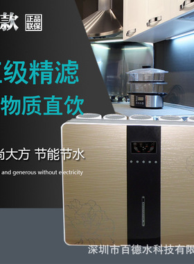 净水器家用厨房净水机反渗透纯水机双出水厂家直饮高配置零添加