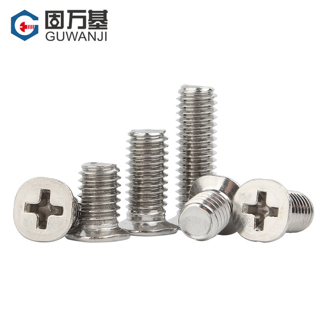 304 stainless steel cross small countersunk screw flat head