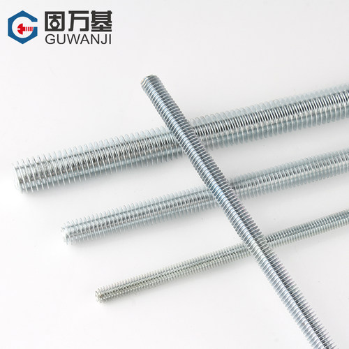 镀锌牙条丝杆1米通丝全螺纹螺杆全牙螺丝M4M5M6M8M10M12M14M16M30 - 图1