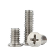 304 stainless steel cross small countersunk screw flat head