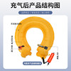 JIHANG fell into the water to save his life car lifebuoy with broken window