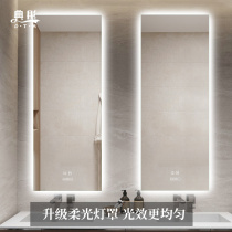 Washroom Handwashing table Mirrors Led Smart Bathroom Mirror Vertical with lamp rectangular washbasin Anti-fog mirror wall-mounted