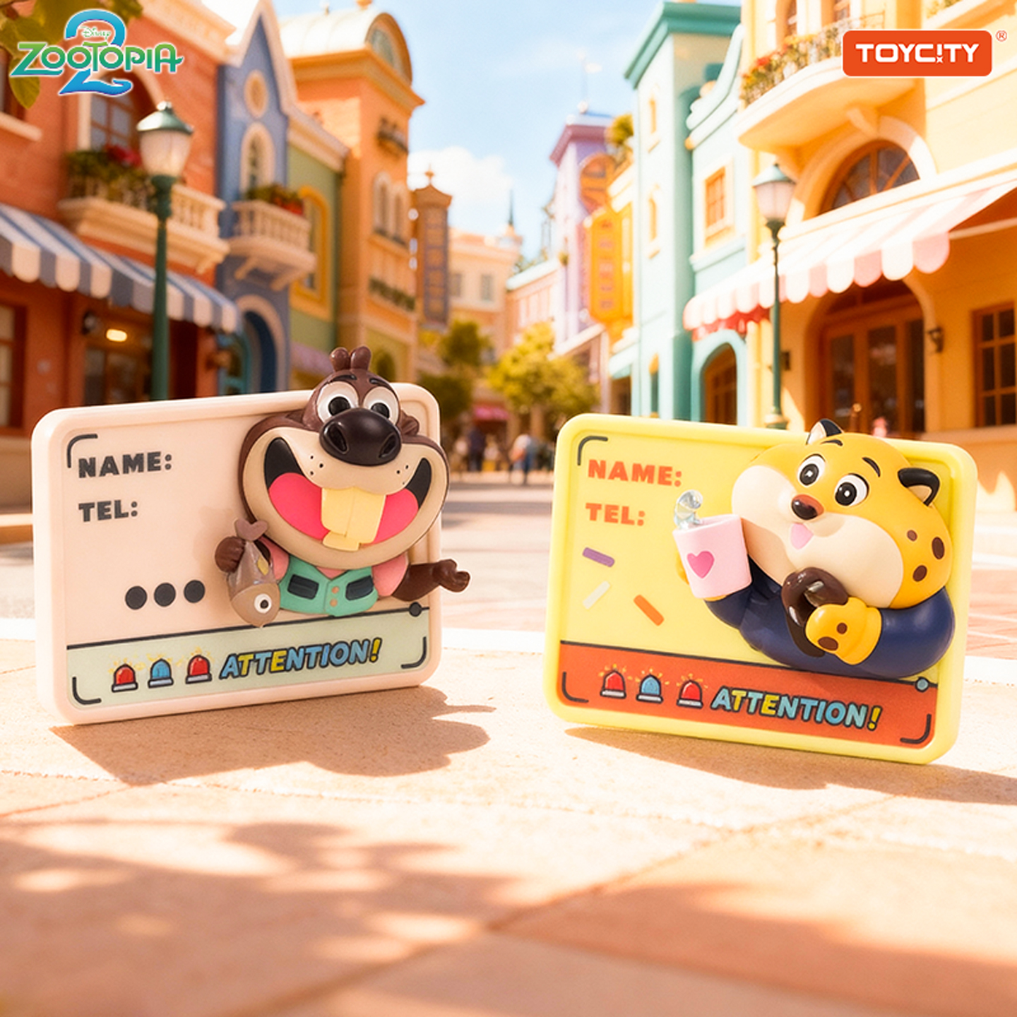 TOYCITY联名迪士尼疯狂动物城史迪奇尼克朱迪磁吸贴贴乐童话公仔 - 图0