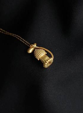 荷花挂件礼物中国风宝佛吊坠玉佛