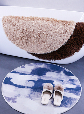 样板间卫生间地毯摆件浴缸边饰品