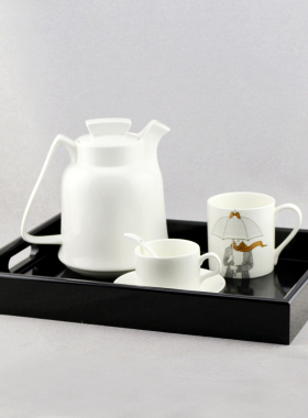 样板间客厅摆件烤漆托盘装饰品