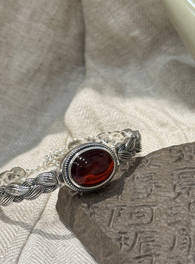 S925银做旧泰银复古手链