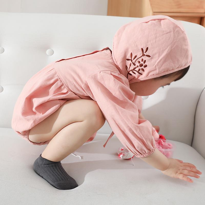 春夏儿童瓷砖隔凉地板袜婴儿宝宝袜子防滑硅胶早教学步袜短袜棉袜-图1
