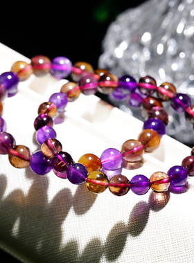 碧玺超七紫锂辉海蓝宝金草莓水晶