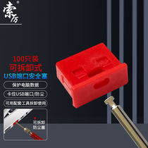 Soli USB Safety Lock Removable USB Safety Plug Closure Plug Dust Plug USB Universal Choke Plug Safety Plug