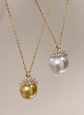 法式精致珍珠款项链女