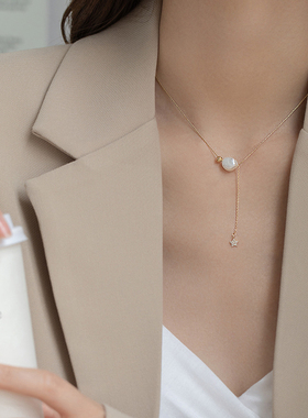 轻奢小众高级感时尚珍珠款项链