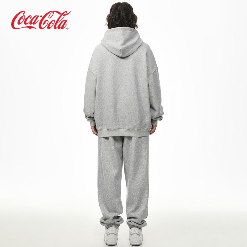 Coca-Cola可口可乐 休闲束脚卫裤运动裤连帽卫衣套装男女
