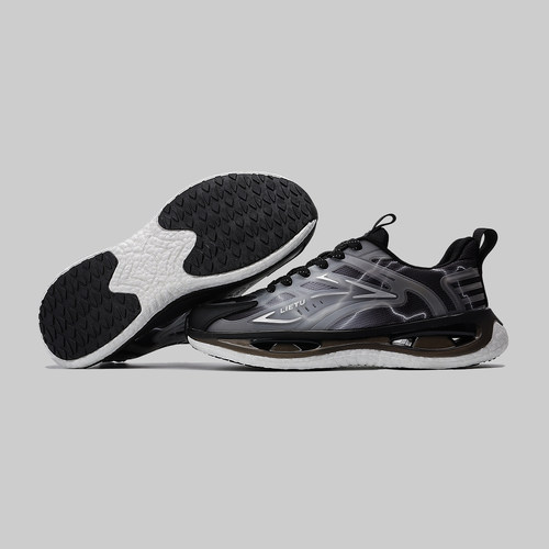 外贸跑步鞋男女款秋季网面透气百搭轻便健步软底减震休闲运动鞋男 - 图3