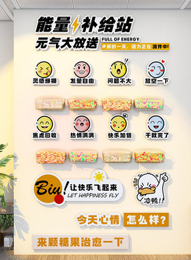 企业办公室休息室茶水间文化墙贴