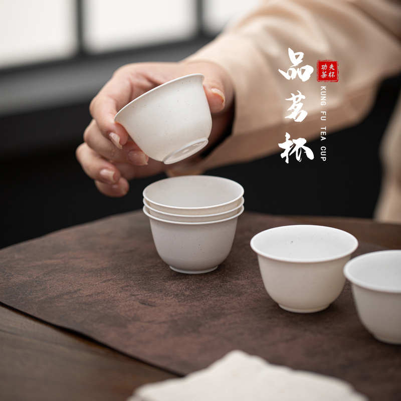 一次性功夫茶杯加厚硬防烫家用待客高档耐高温泡茶杯子品茗茶水杯 - 图1