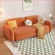Solid wood small apartment bedroom living room ins style push-pull dual-use multi-functional storage foldable sofa bed