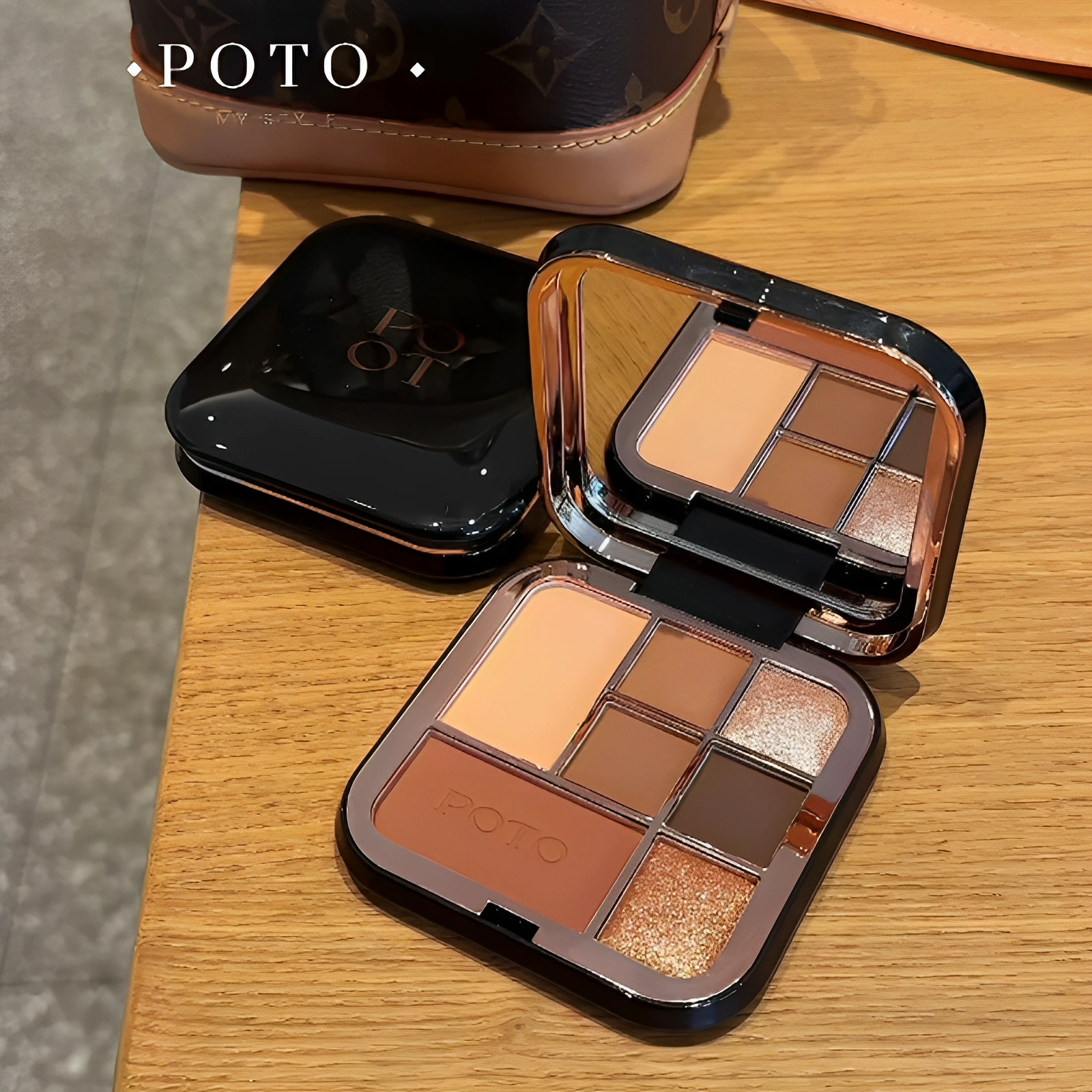 POTO七色眼影盘一盘多用哑光珠光一体盘眼影不掉色眼影盘日常通勤,淘宝优惠券,粉丝福利购,淘宝优惠卷