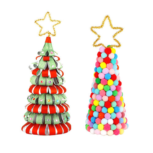 圣诞节diy装饰品圣诞树材料包小型桌面摆件圣诞场景布置礼物家用 - 图0