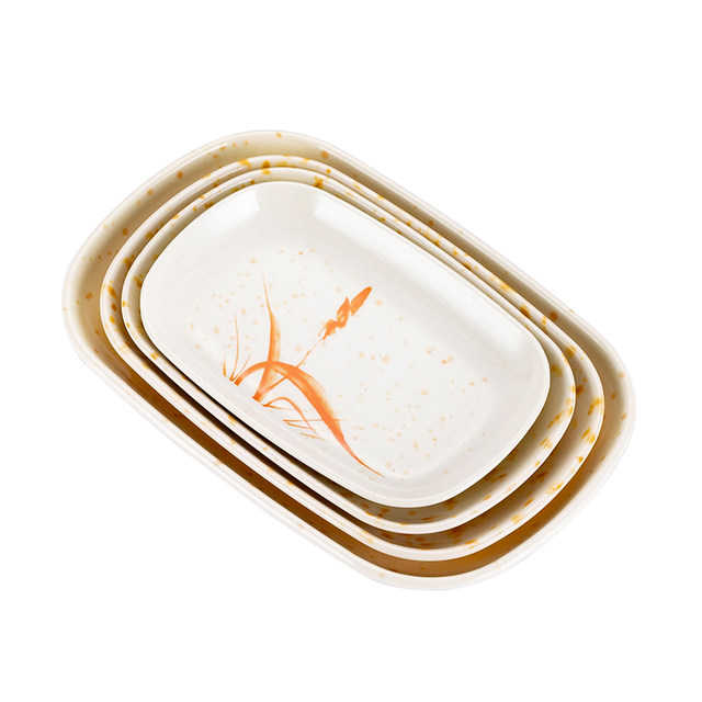 10 packs of melamine rice noodles with special plastic plate hot pot