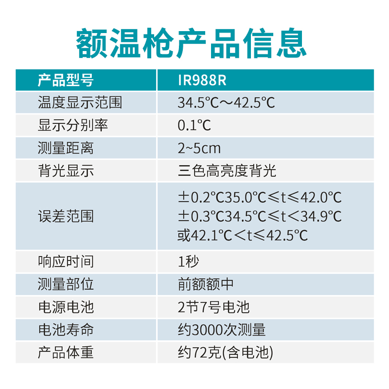 仕杰电子额温枪精准测体温家用婴儿红外高精度温度计医专用体温枪-图2