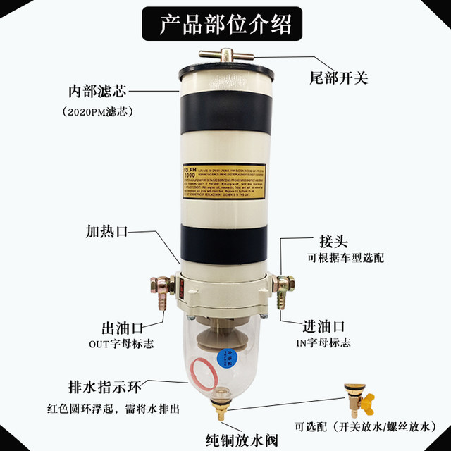 1000fg oil and water separator for trucks and ships
