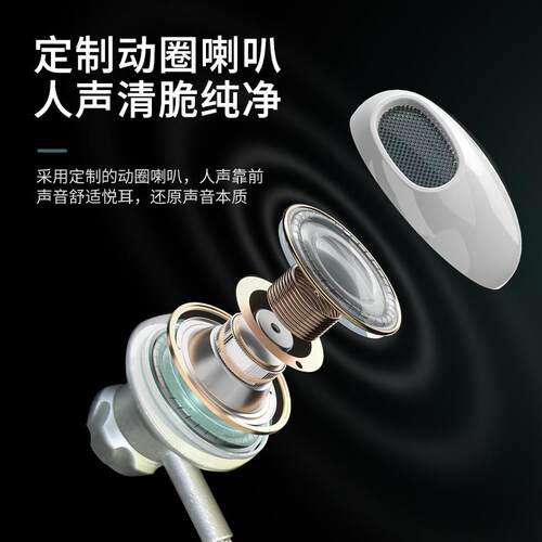 BEXO贝克斯M6有线耳机半入耳HIFI高音质舞台监听耳机网红同款耳返 - 图0