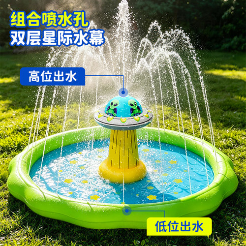 AirMyFun儿童喷水垫夏季宝宝玩水玩具户外戏水玩具草坪游戏垫水池 - 图2