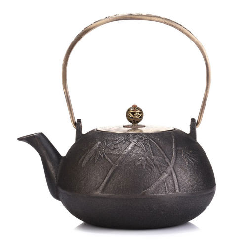 孟瀚铸铁壶烧水壶电陶炉煮茶壶套装家用煮水壶日本生老铁壶煮茶炉 - 图0