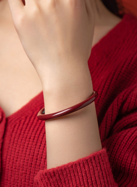 普陀山过炉大师祝福朱砂手镯