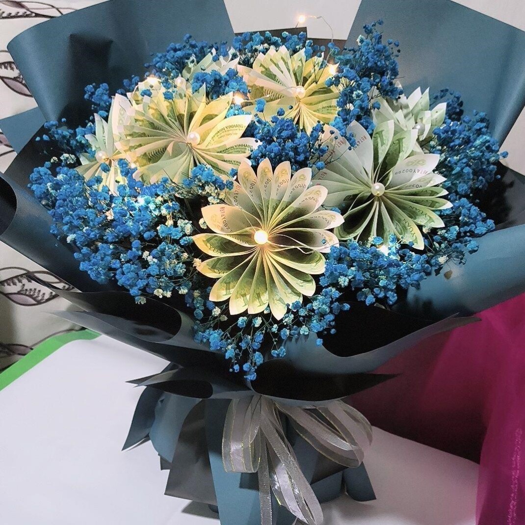 diy网红有钱花自制礼物干花满天星钱花束红包材料包女百元钞票,淘宝优惠券,粉丝福利购,淘宝优惠卷