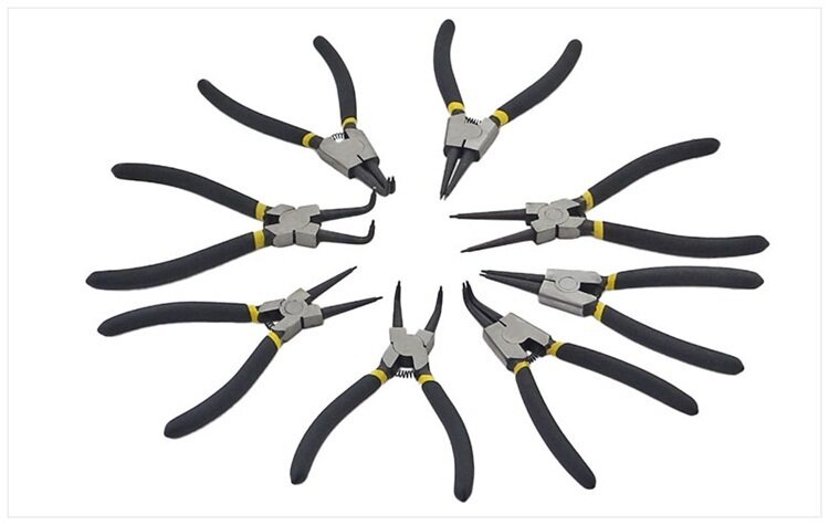 7寸卡簧钳子g内卡钳外卡黄钳卡环钳子挡圈钳卡黄钳弹簧钳内弯