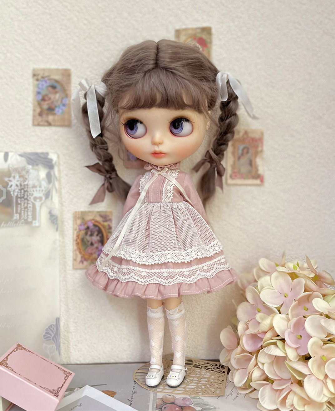 blythe/Azone/ob24 ob22 娃衣 少女心事 复古本色蕾丝连衣裙,淘宝优惠券,粉丝福利购,淘宝优惠卷