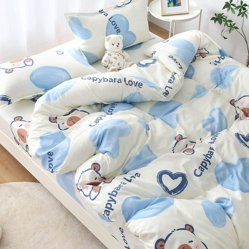 2025新款卡通被套单件纯100%透气被罩被套单人双人学生宿舍春夏款 - 图0