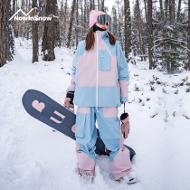 nis snow now ski suit womens winter 2023 new veneers waterproof small crowdsourced high-end snowsuit suit mens wave