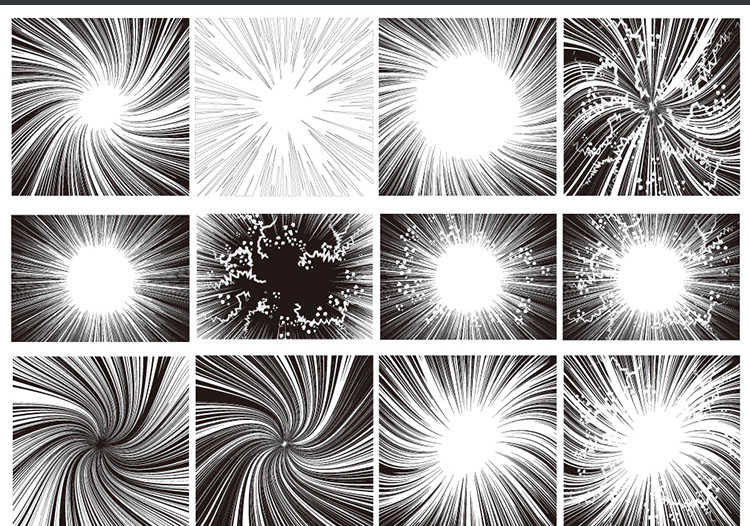 免扣手绘漫画音效声效爆炸网点爆炸装饰AI矢量PNG设计素材PS元素 - 图3