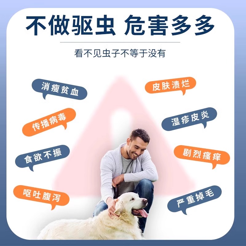 狗狗驱虫药体外驱虫猫咪宠物体内外一体内外同驱耳螨幼犬猫二合一 - 图0