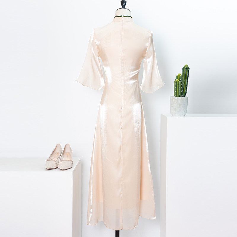 新式改良版旗袍年轻款气质连衣裙 秋思婵旗袍