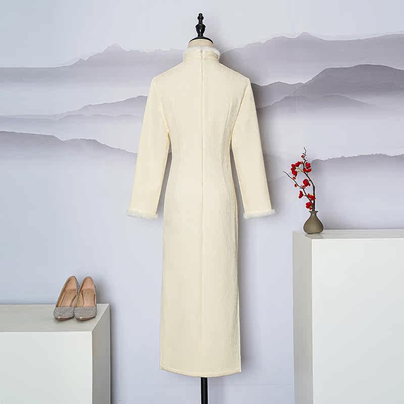 改良版年轻款女气质显瘦修身旗袍 秋思婵旗袍