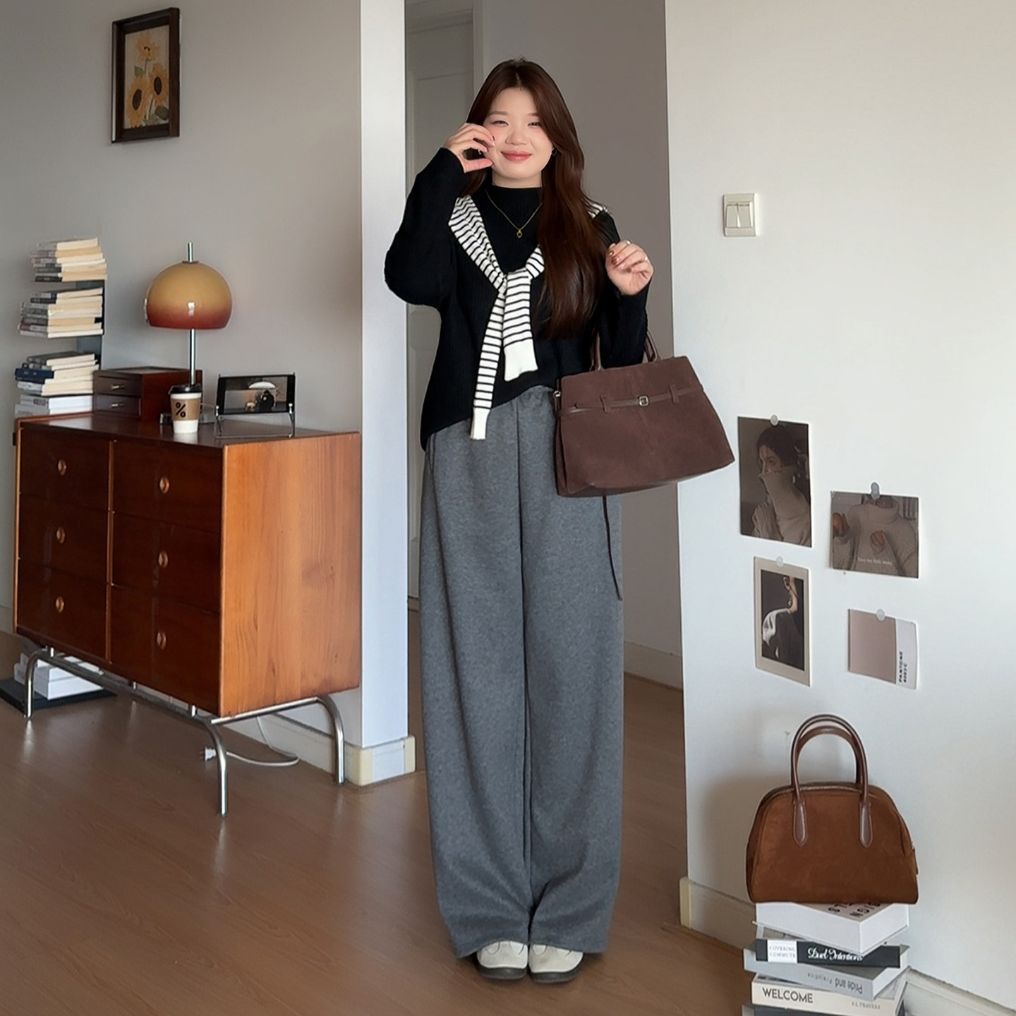 微胖的喵喵大码女装胖mm秋冬穿搭巨显瘦半高领针织毛衣打底衫8178,淘宝优惠券,粉丝福利购,淘宝优惠卷