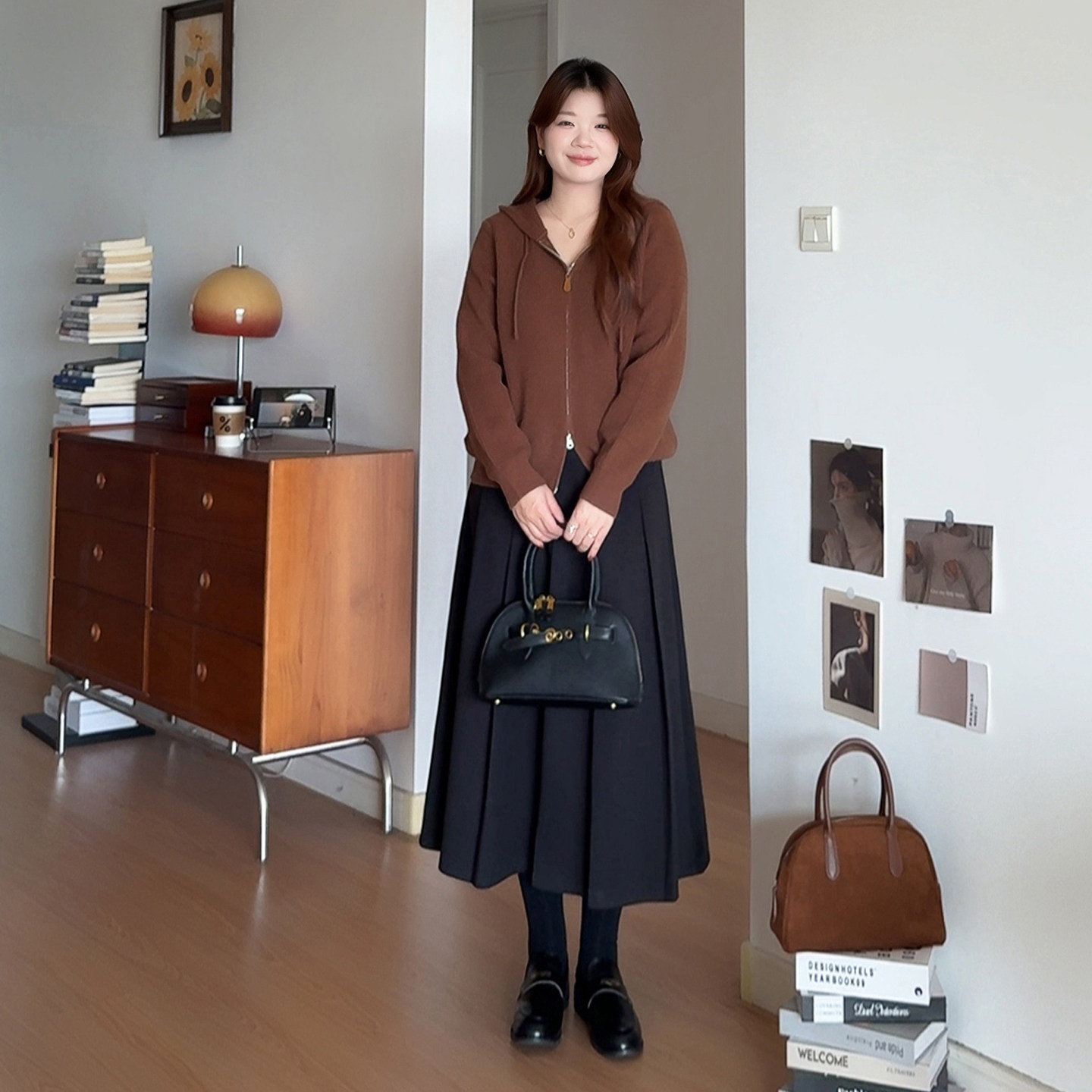 微胖的喵喵大码梨形胖mm显瘦穿搭休闲百搭高腰压褶半身裙子女2259,淘宝优惠券,粉丝福利购,淘宝优惠卷