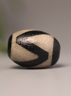 梵间星辰 西藏天然玛瑙 老料黑白虎牙 大鹏鸟天珠超顶锁骨链 吊坠