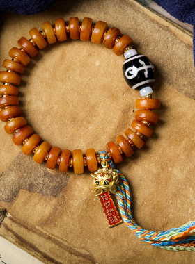 批发藏饰牦牛骨药片珠手串文玩佛珠手链天珠玛瑙配件饰品女男款