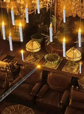 Fantasia velas flutuantes com chama cintilante, a pilhas, va