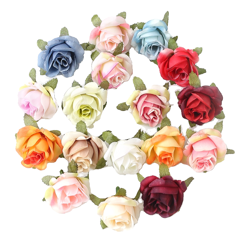 仿真小玫瑰花 绢花diy手工头饰花环材料 家居装饰花 婚庆婚礼布景
