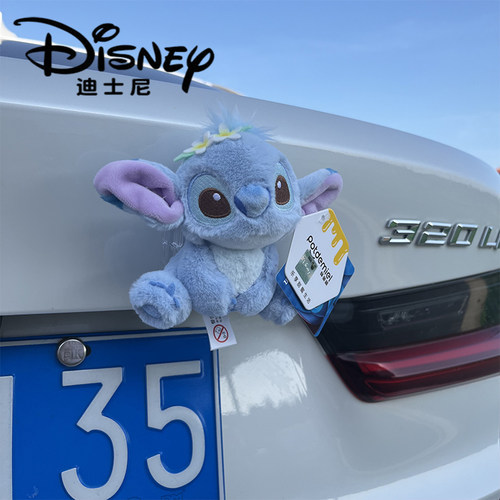 史迪仔汽车尾部挂件车外玩偶车载车屁股后备箱摩托电动车摆件公仔 - 图1