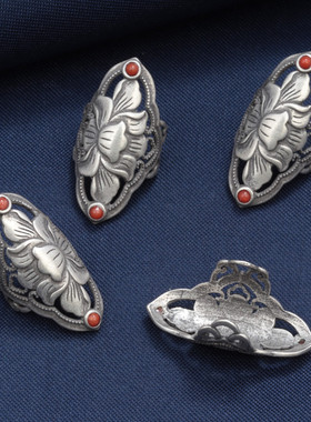 纯银手镯玉镯遮瑕装饰断裂修复扣