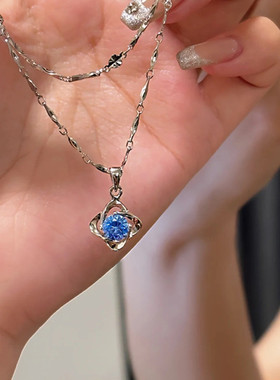 999纯银四叶草项链生日礼物